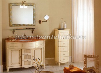 Eurodesign Luigi XVI Мебель для ванной во французском стиле, композиция 5 ― магазин ИнтернетСантехника
