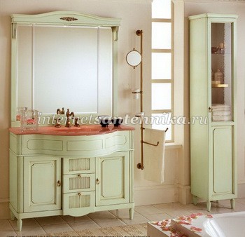 Eurodesign Luigi XVI Классическая мебель для ванной комнаты, композиция 4 ― магазин ИнтернетСантехника