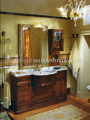 Lineatre Tudor Классическая мебель для ванной комнаты, композиция 9 ― магазин ИнтернетСантехника