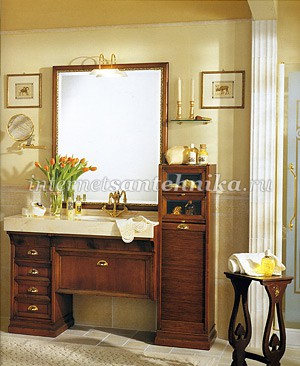 Lineatre Romantica Классическая мебель в ванную комнату, композиция 1 ― магазин ИнтернетСантехника