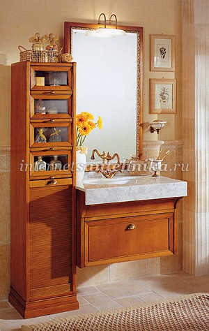 Lineatre Romantica Классическая мебель для ванной комнаты из дерева, композиция 23 ― магазин ИнтернетСантехника