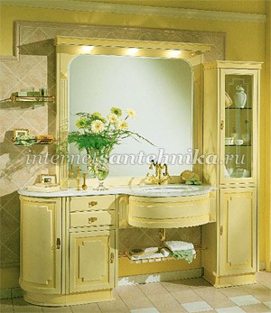 Lineatre Silver Мебель ванной комнаты, композиция 15 ― магазин ИнтернетСантехника