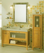 Lineatre Girasole Мебель для ванной комнаты из массива дерева, композиция 2