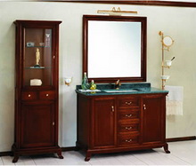 Lineatre Retro Мебель для ванной комнаты из массива дерева, композиция 4
