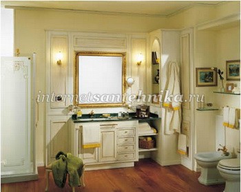 Lineatre Canova Классическая мебель для ванной комнаты, композиция 11 ― магазин ИнтернетСантехника