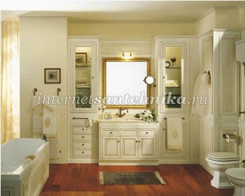 Lineatre Canova Мебель для ванной комнаты, композиция 12 ― магазин ИнтернетСантехника