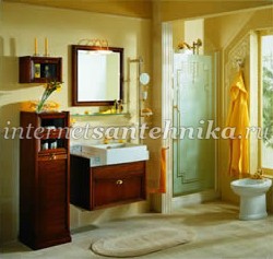 Lineatre Romantica Деревянная мебель для ванной  комнаты, композиция 13 ― магазин ИнтернетСантехника