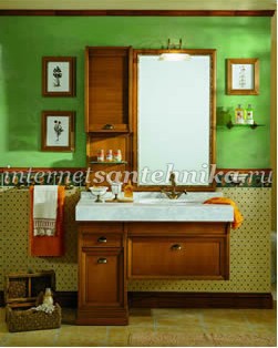 Lineatre Romantica Мебель в ванную комнату из массива дерева, композиция 21 ― магазин ИнтернетСантехника
