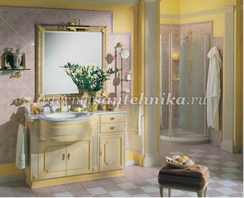 Lineatre Silver Классическая мебель для ванных комнат, композиция 5 ― магазин ИнтернетСантехника