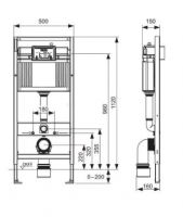 Комплект установки подвесного унитаза: модуль, панель TECEnow хром глянцевый, унитаз TECE V04 9400412.WC1