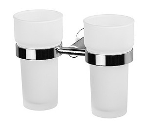 Двойной подвесной стакан в ванную комнату Valsan Porto Por 008 ― магазин ИнтернетСантехника