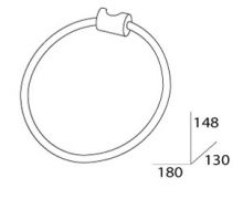 Полотенцедержатель-кольцо (навесное для стойки) Valsan Val 022