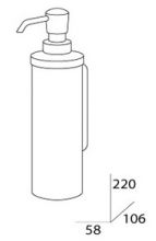 Дозатор для жидкого мыла металлический Valsan Val 036