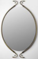 Овальное зеркало в ванную комнату 60х100 цвет бронза WellWood Derby AC-042500200