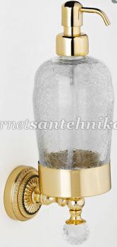 Дозатор для жидкого мыла подвесной цвет золото\Swarovski\битое стекло WellWood Iside AC-0818S0309 ― магазин ИнтернетСантехника