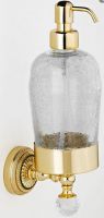 Дозатор для жидкого мыла подвесной цвет золото\Swarovski\битое стекло WellWood Iside AC-0818S0309