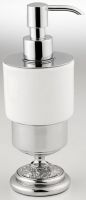 Дозатор для жидкого мыла настольный цвет хром\керамика WellWood Old British AC-0219C0105